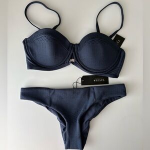 NWT Tavik Navy Blue Bikini Set